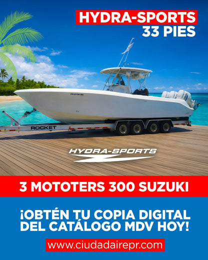 Catálogo MDV - Bote Hydra Sports 33 pies + 4 ganadores adicionales